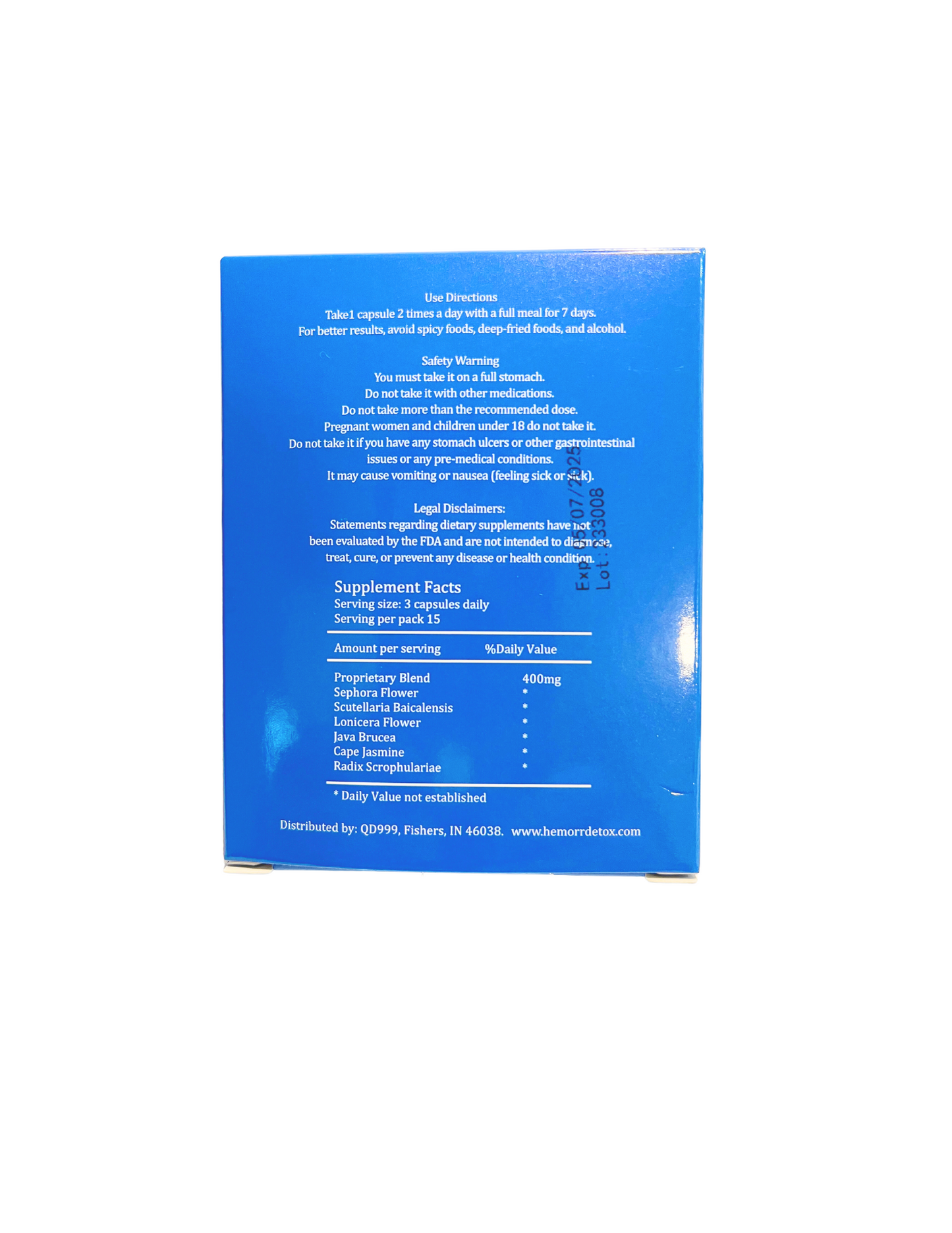 HemorRelief, 7 Days Herbal Remedy Formula, Fast & Long-Lasting Relief