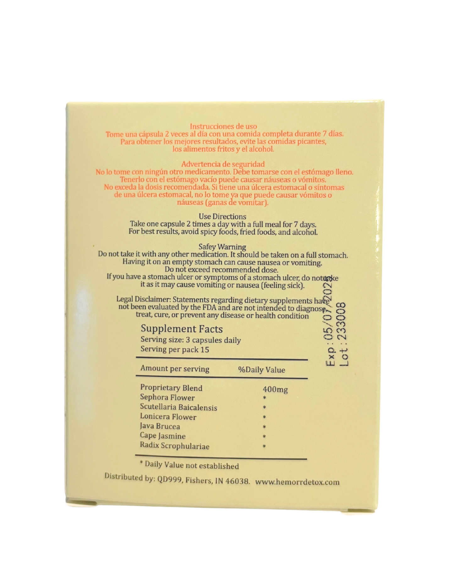 Hemorroi7: Hemorroides 7 Dias Desintoxicacion Formula para un Alivio Duradero de las Hemorroides, Works to Address The Root Causes of Hemorrhoids.