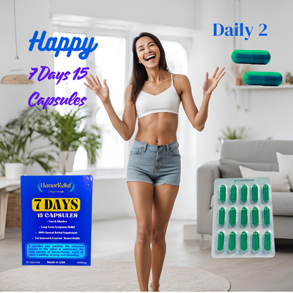 HemorRelief, 7 Days Herbal Remedy Formula, Fast & Long-Lasting Relief